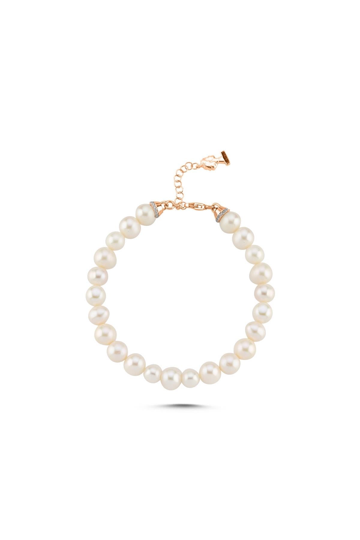 Sıralı Doğal İnci Bileklik