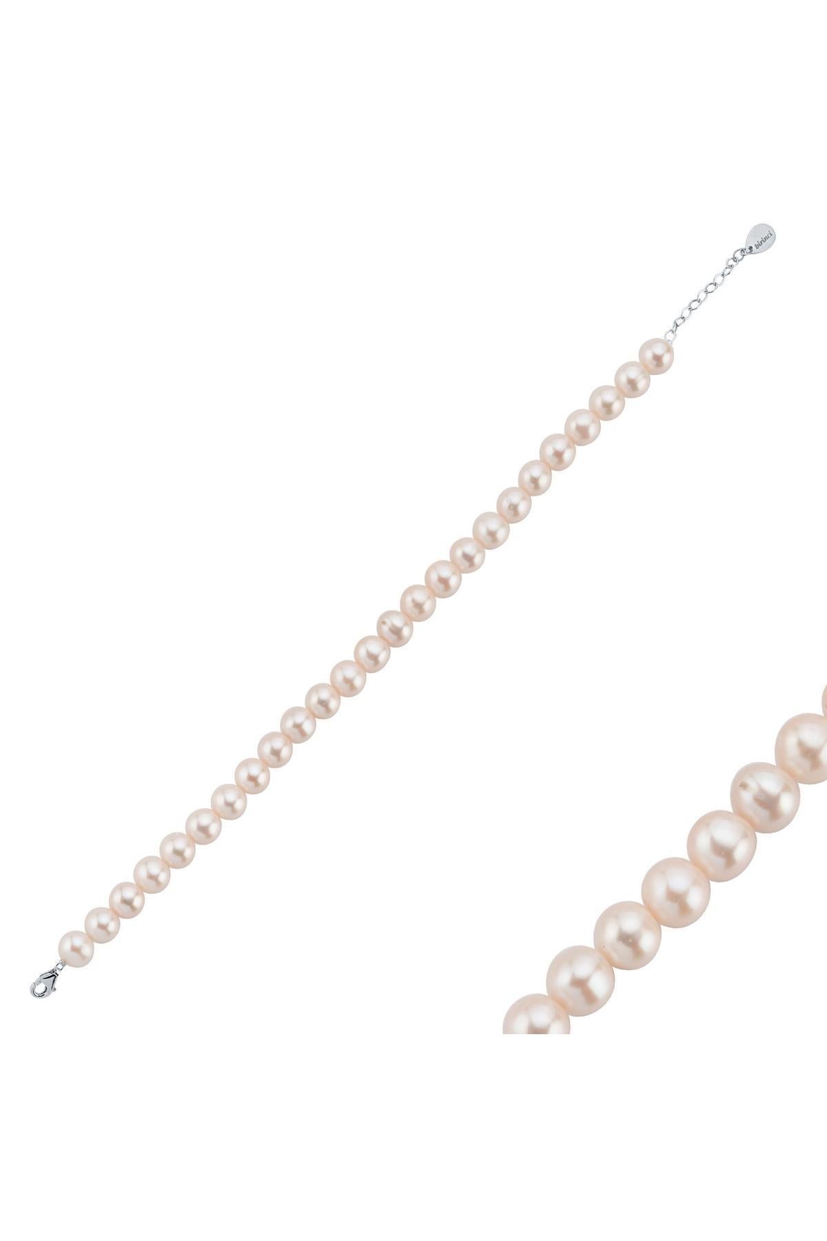 Sıralı Doğal İnci Erkek Bileklik