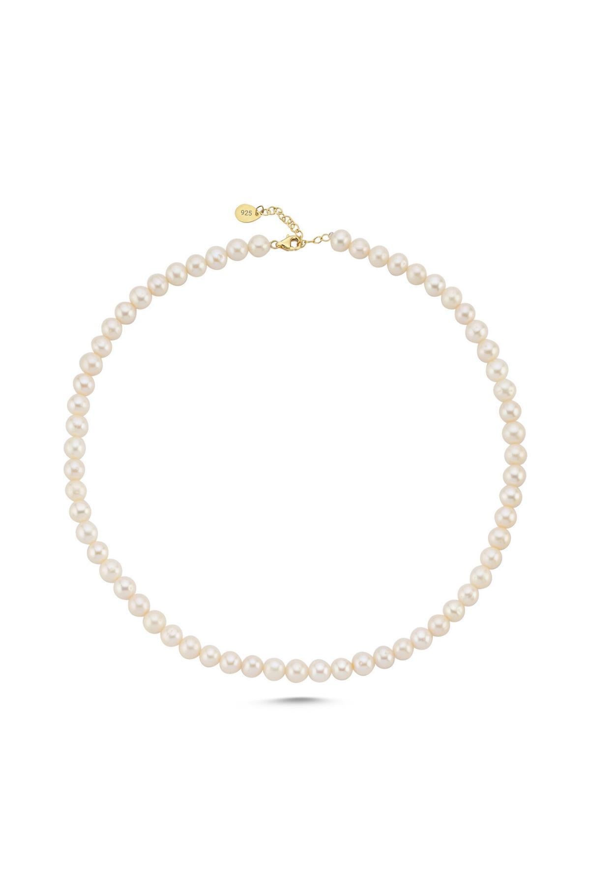 Sıralı Doğal İnci Erkek Kolye