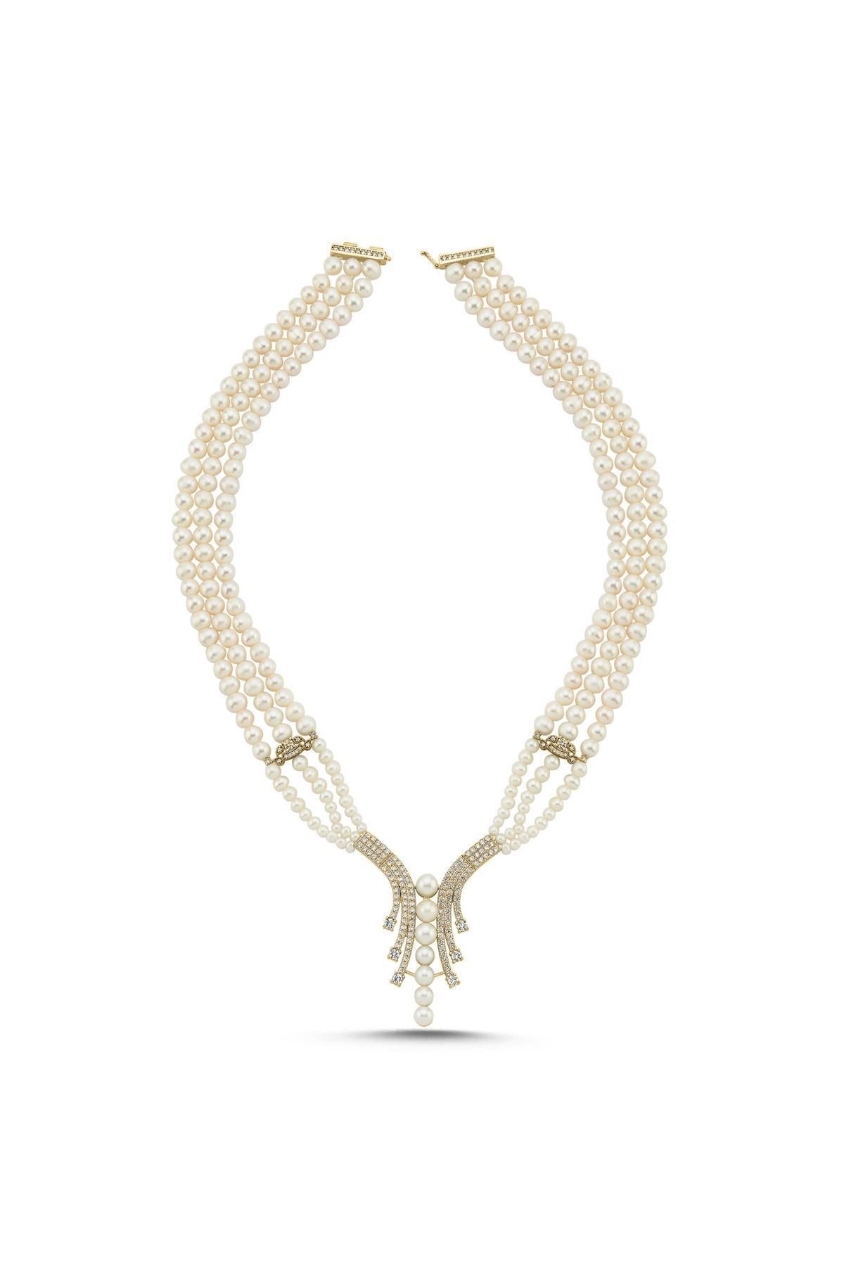 Su Yolu Doğal İnci Kolye