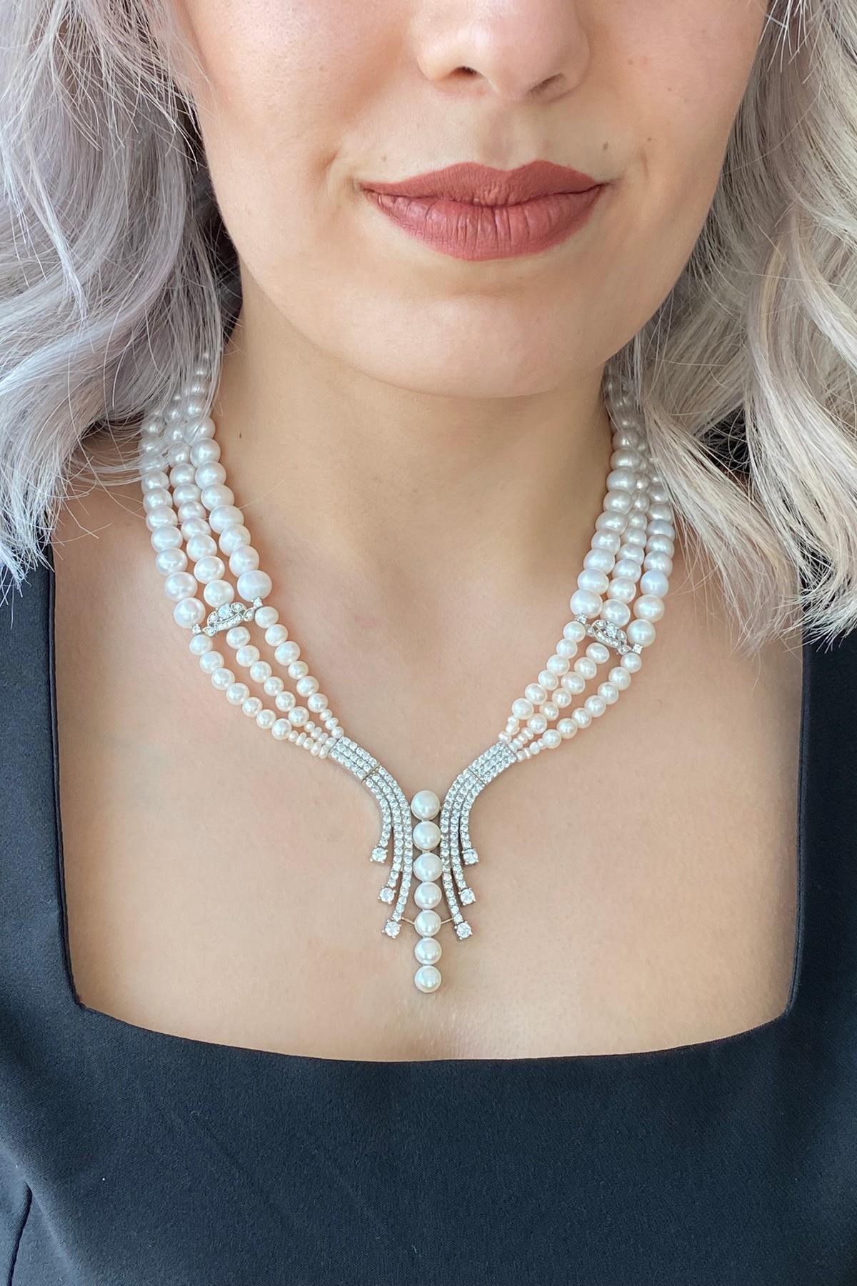 Su Yolu Doğal İnci Kolye