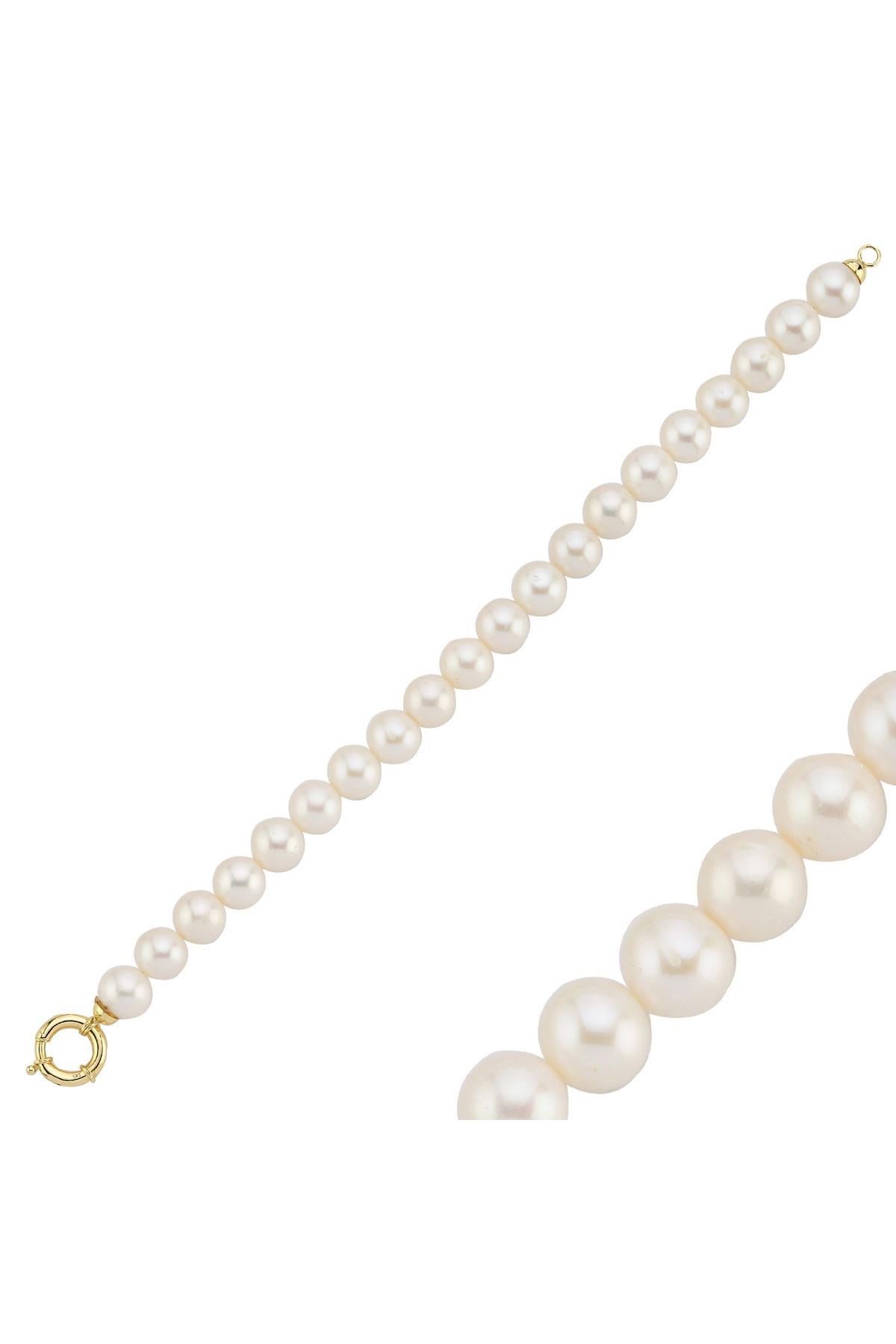 Gemici Kilit Doğal İnci Bileklik