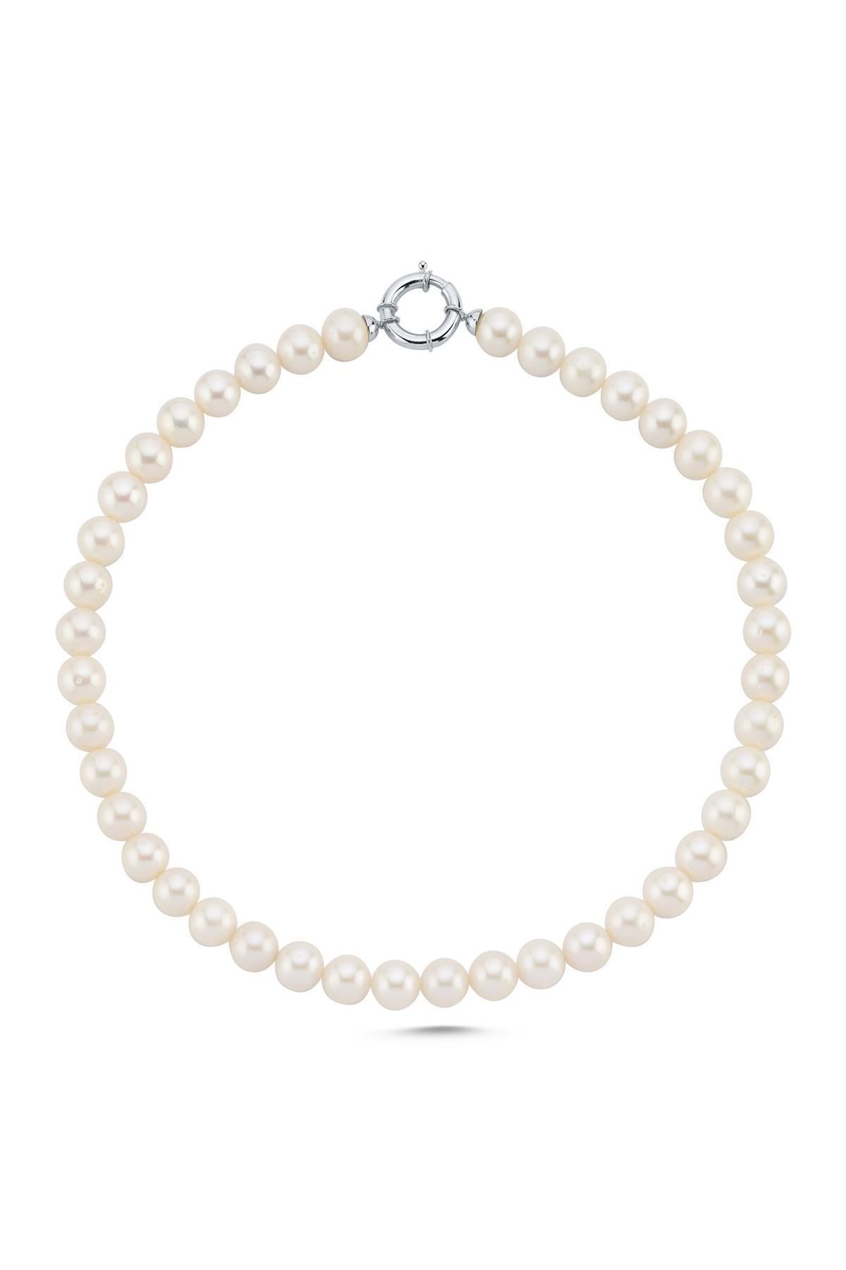 Gemici Kilit Doğal İnci Kolye