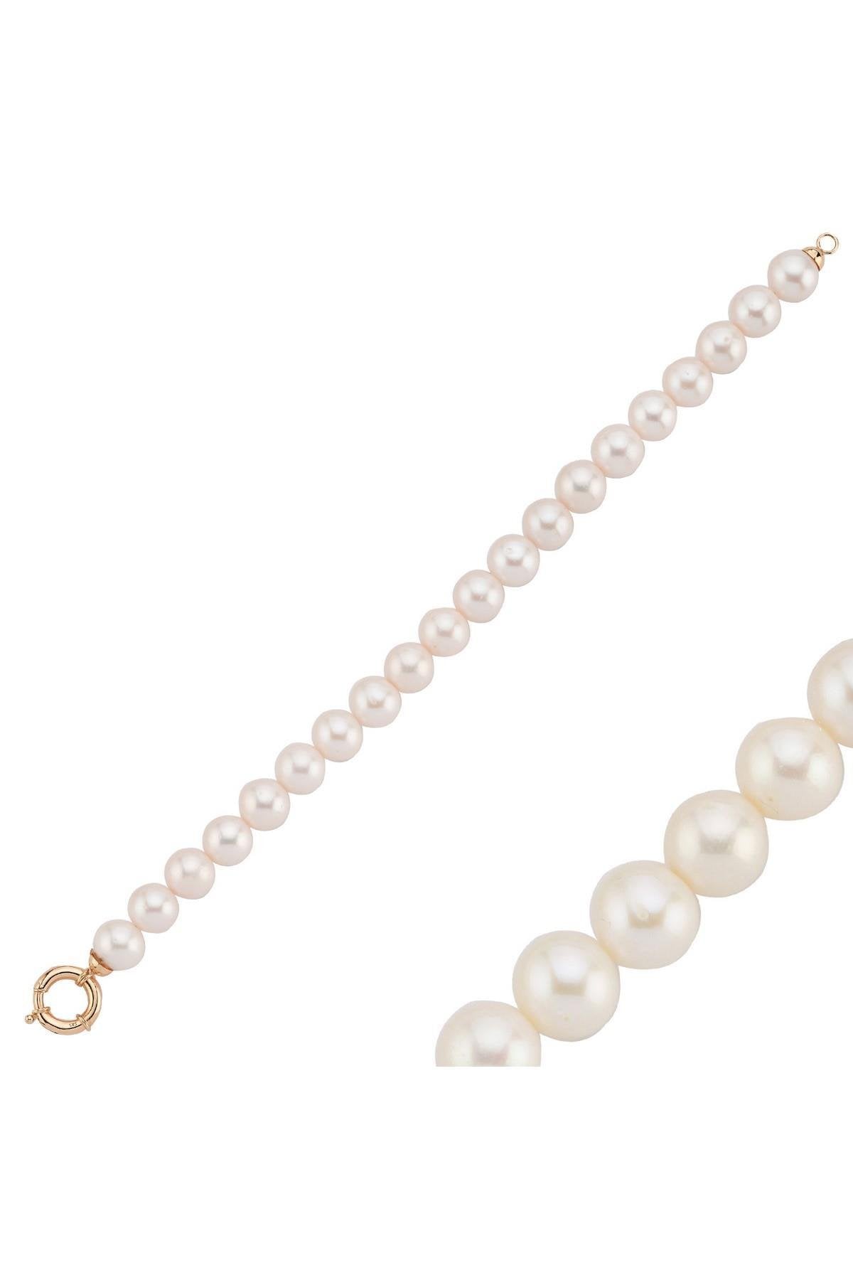 Gemici Kilit Doğal İnci Bileklik