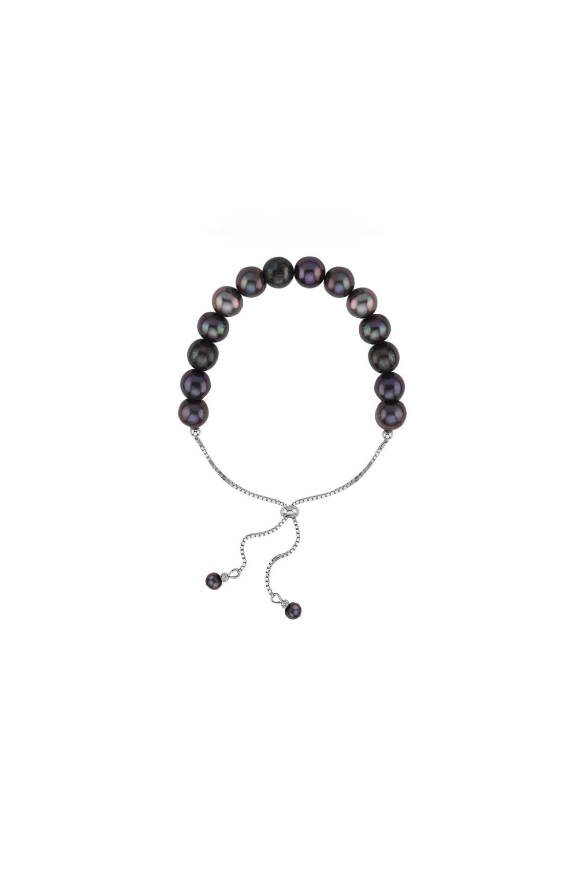 Asansör Zincirli Doğal İnci Bileklik