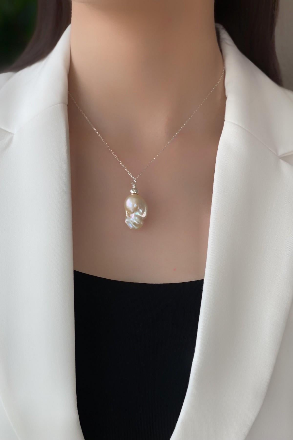 Barok Doğal İnci Kolye