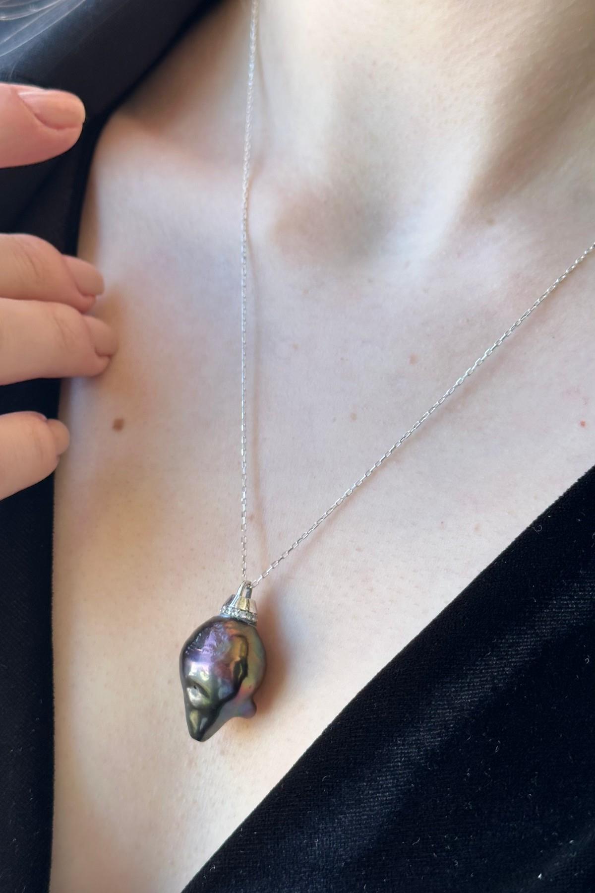 Barok Doğal İnci Kolye