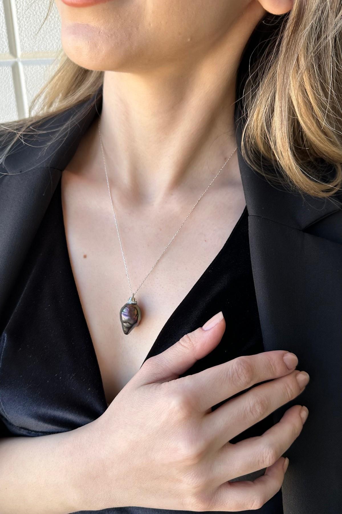 Barok Doğal İnci Kolye