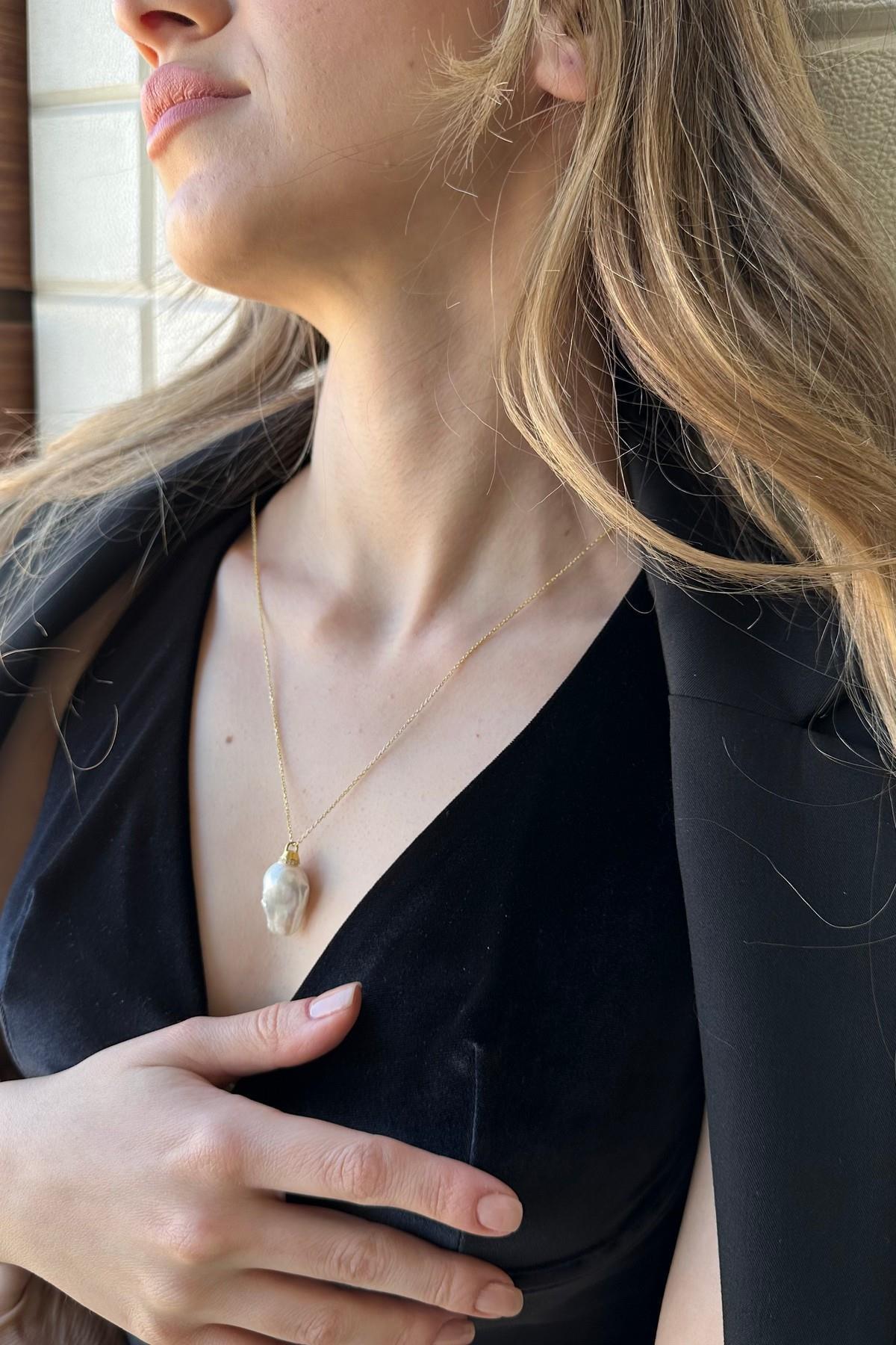 Doğal Barok İnci Kolye