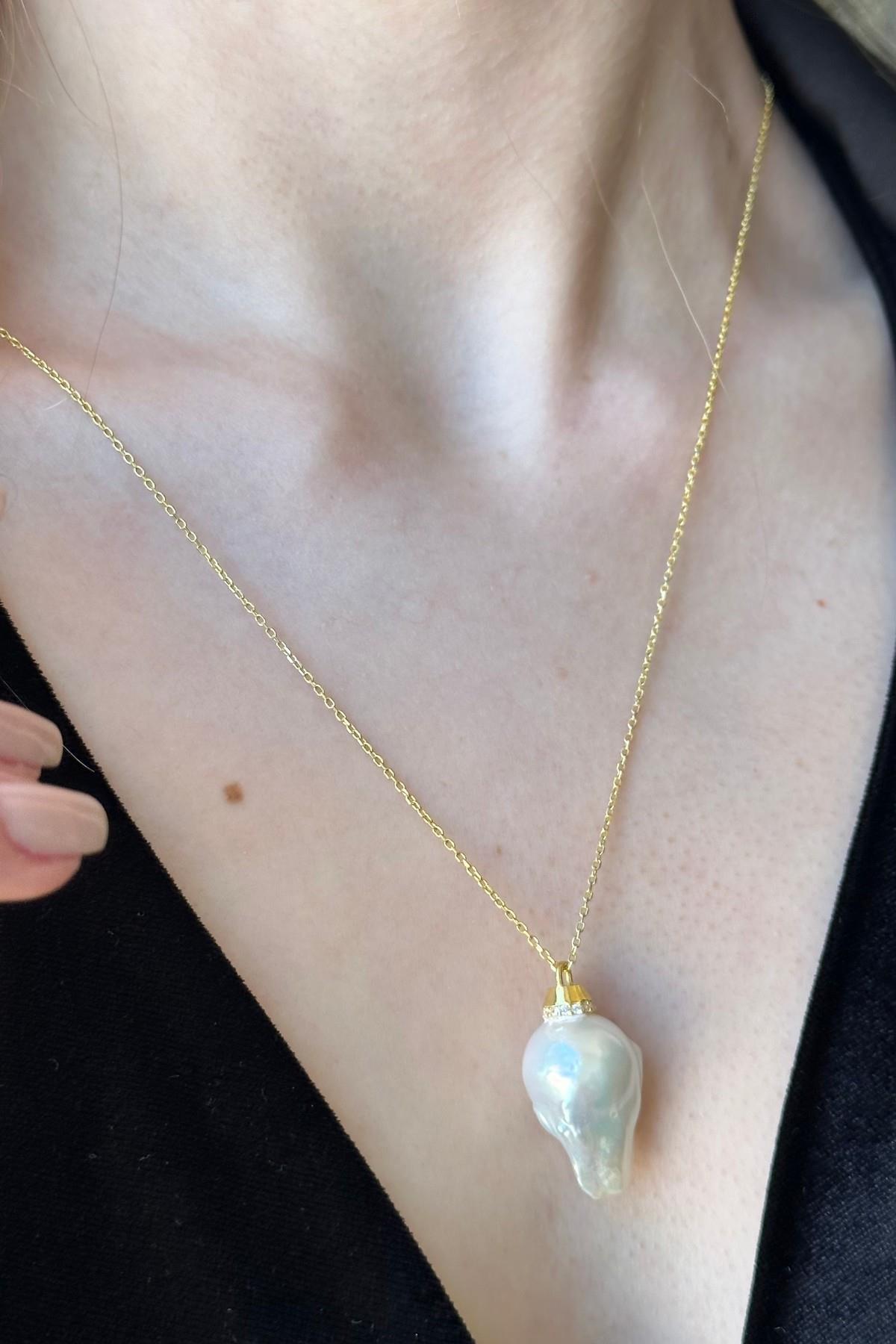 Doğal Barok İnci Kolye