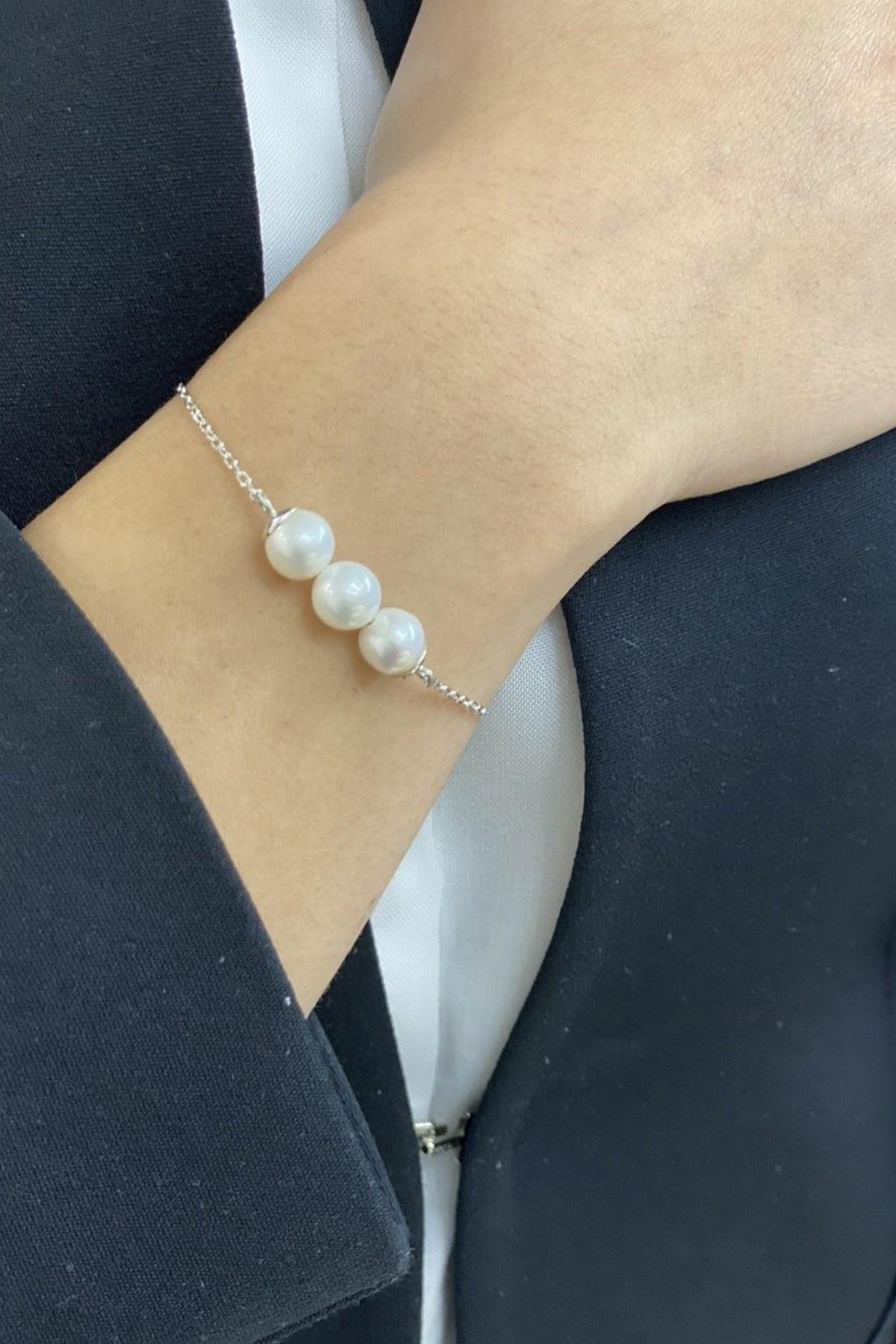 Doğal İnci Zarif Bileklik