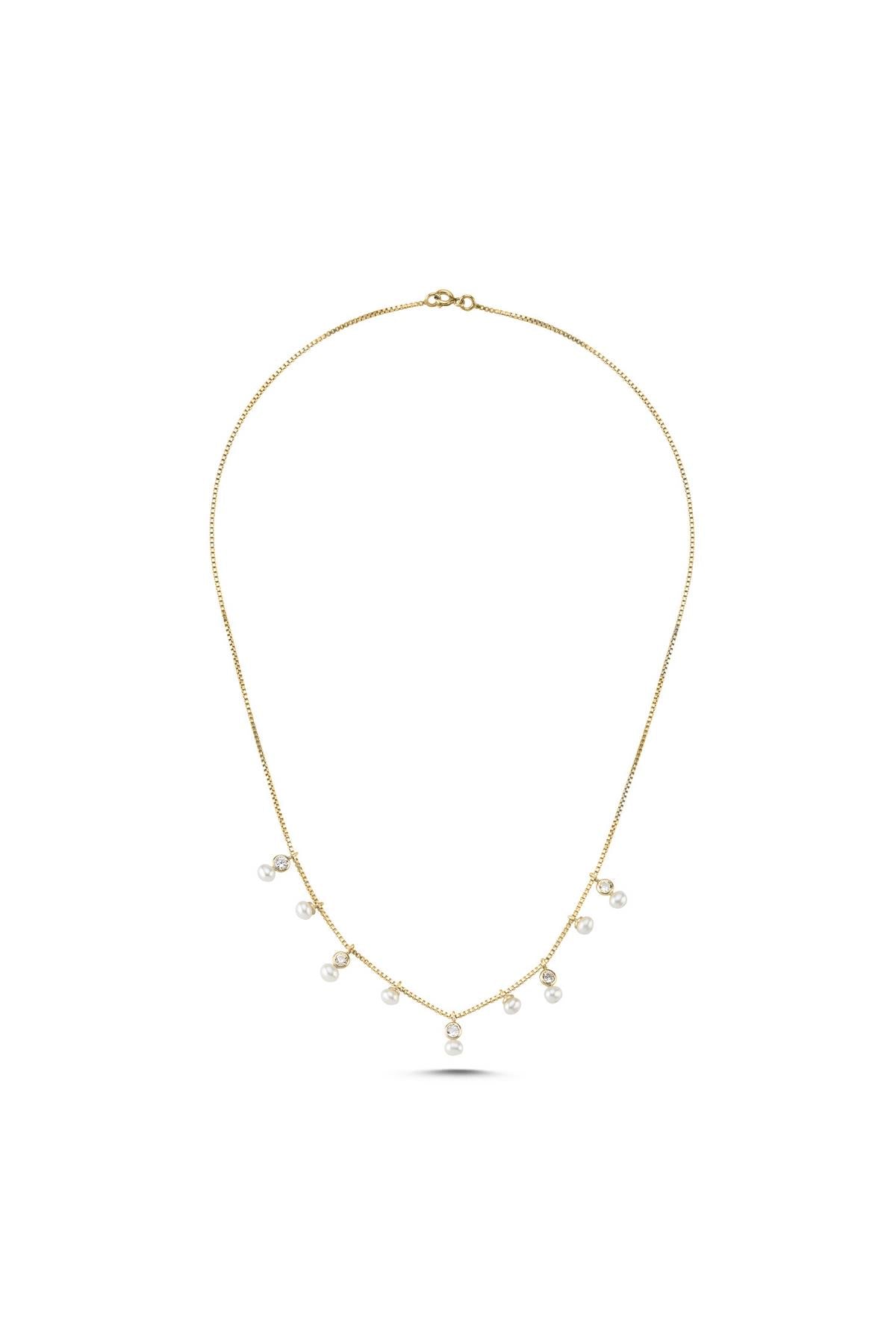 Doğal İncili Zarif Kolye