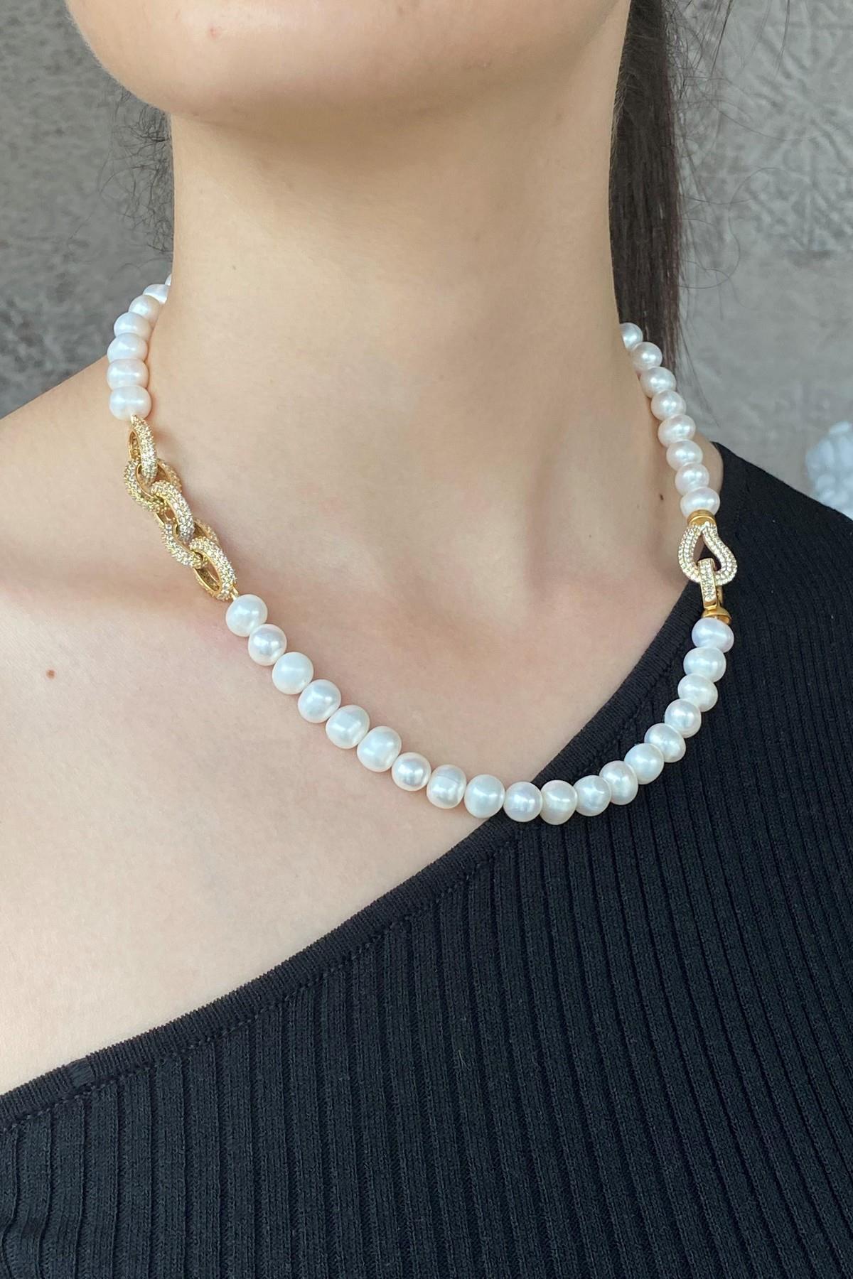 Doğal Tatlı Su İnci Kolye