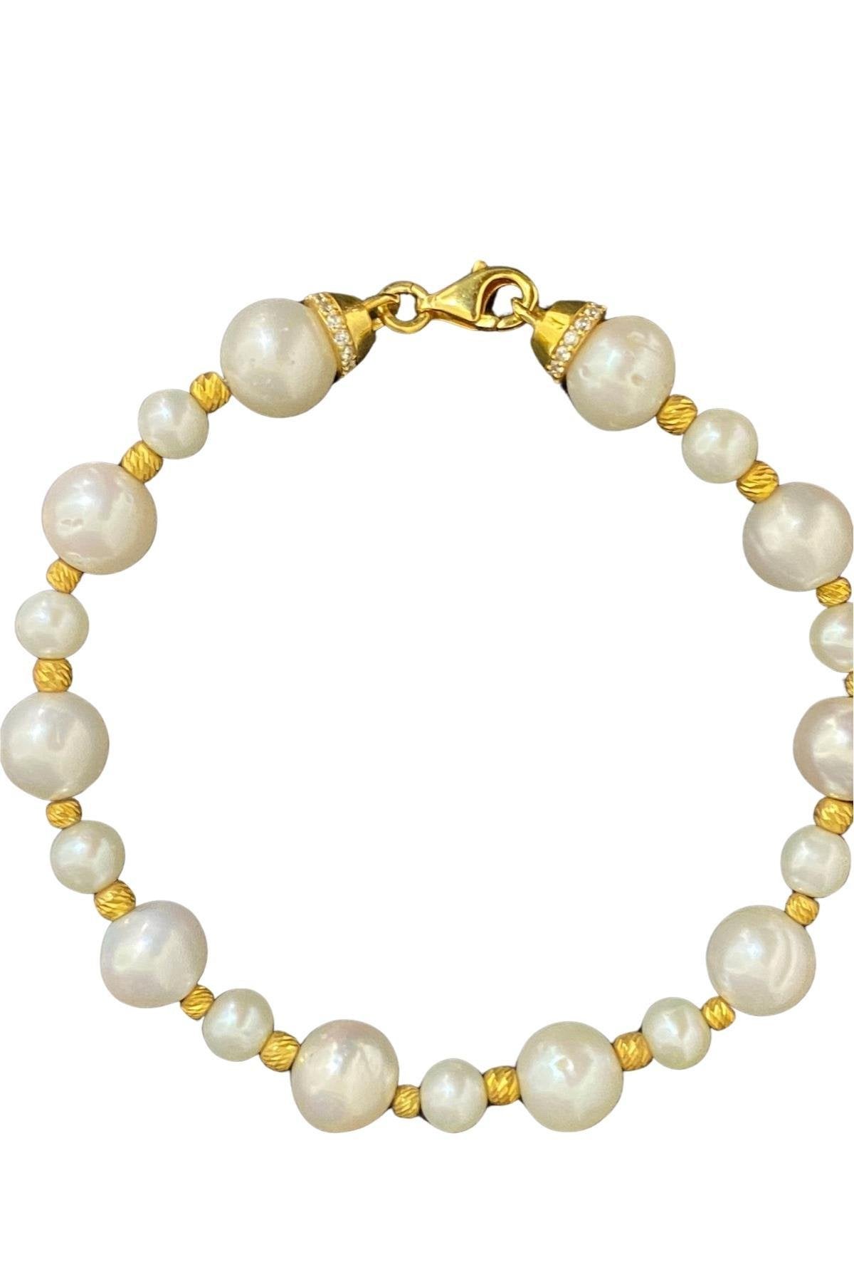 Dorika Toplu Doğal İnci Bileklik