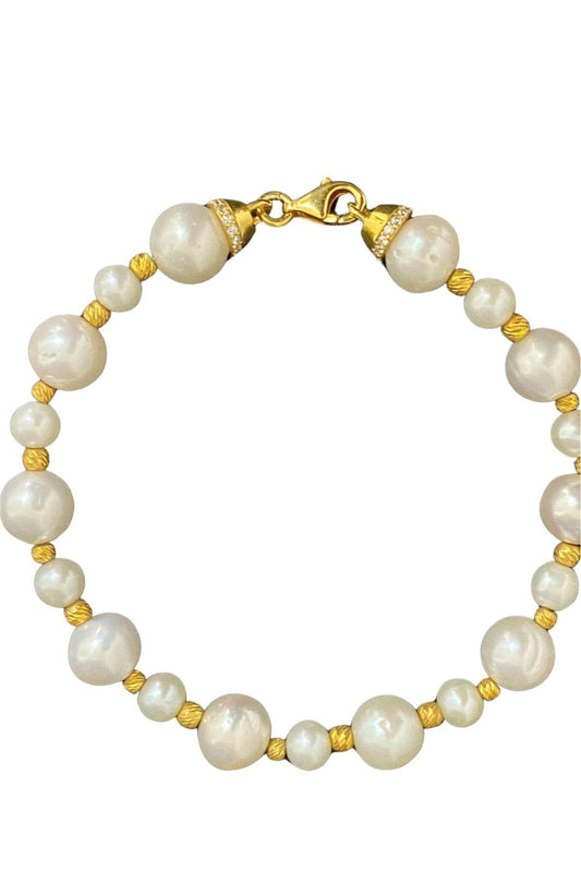 Dorika Toplu Doğal İnci Bileklik