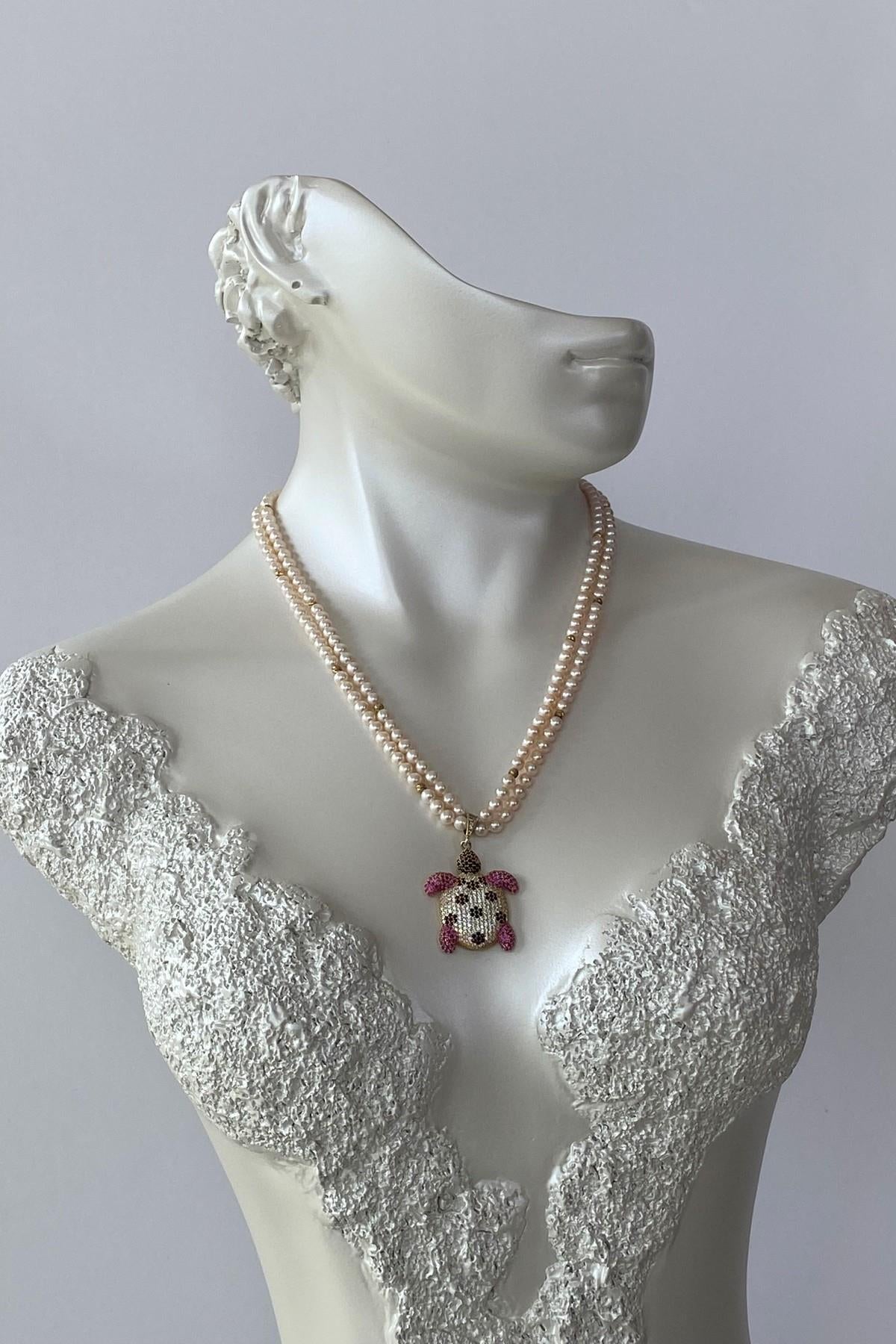 Dorika Toplu Doğal Tatlı Su İncisi Kolye