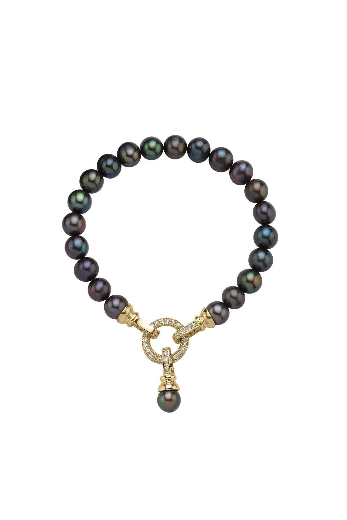 Halka Kiltli Doğal İnci Bileklik