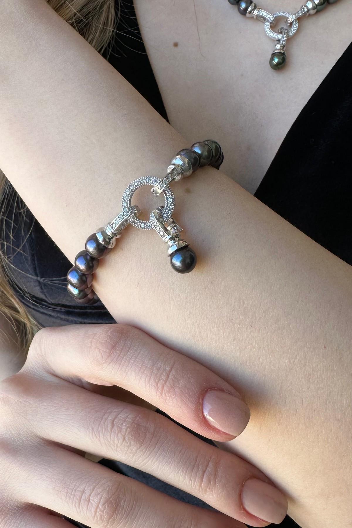 Halka Kiltli Doğal İnci Bileklik