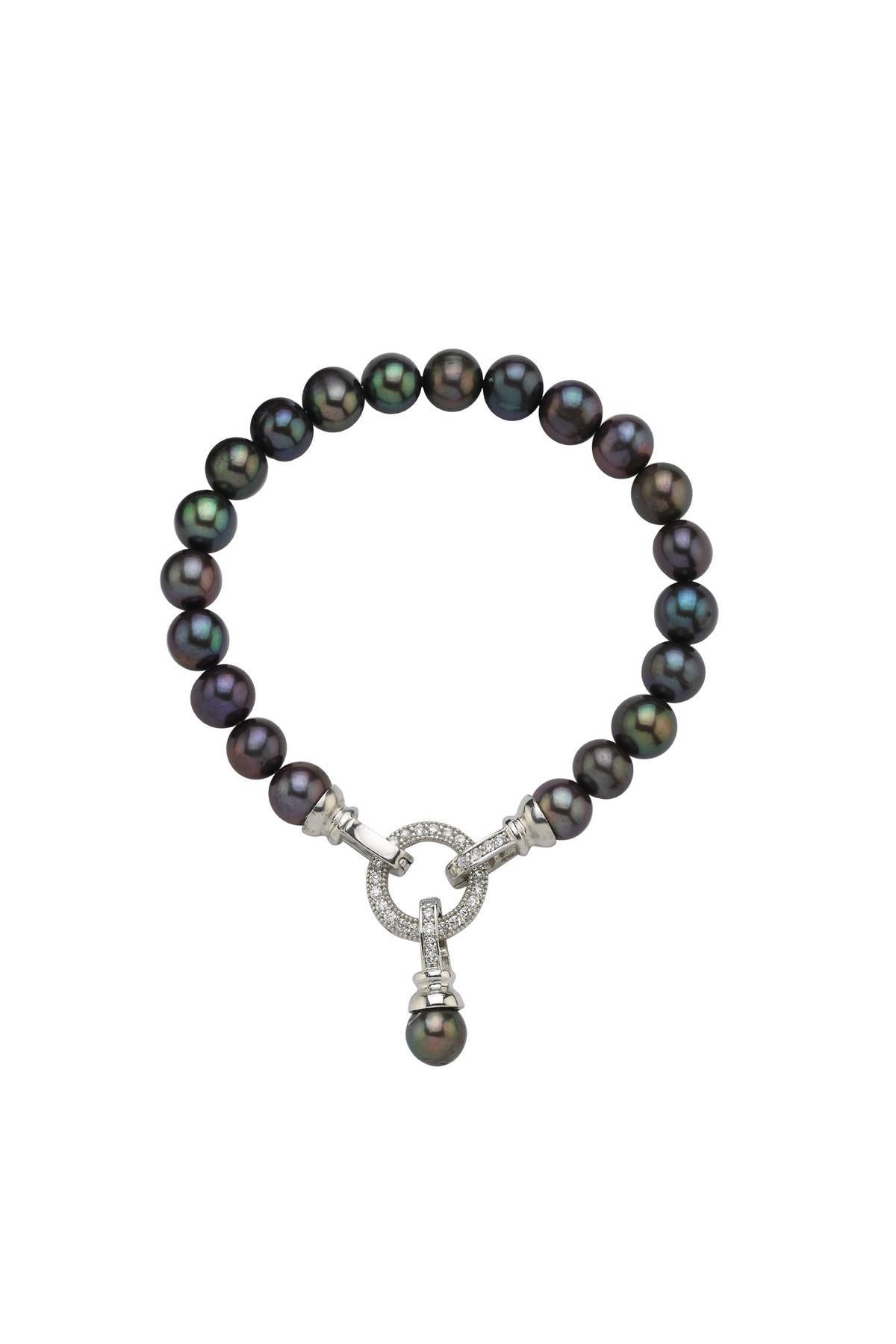 Halka Kiltli Doğal İnci Bileklik