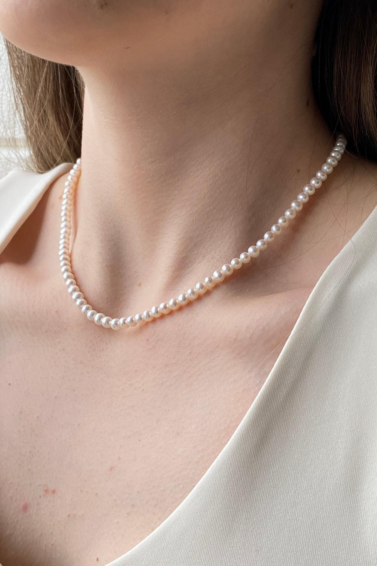 Sıralı Doğal İnci Kolye