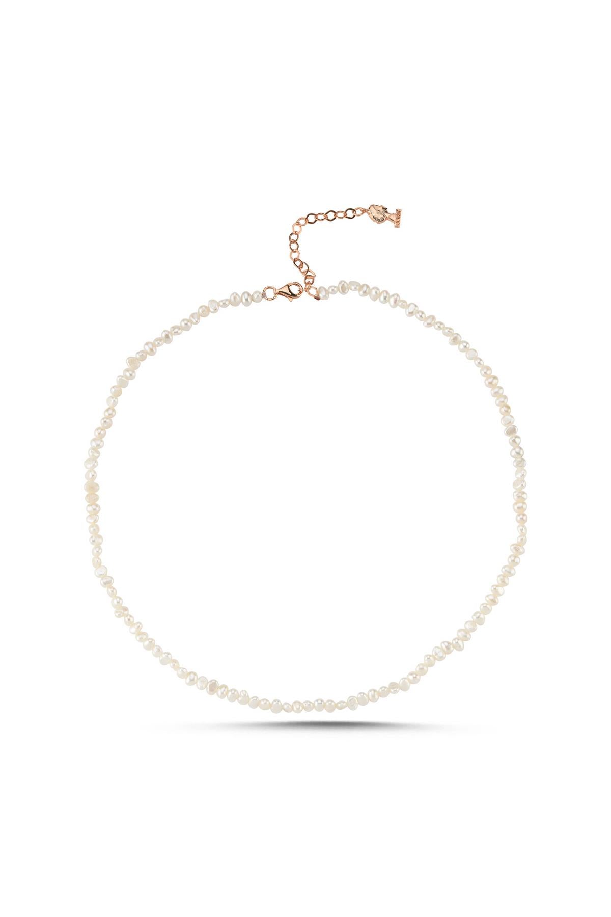 Zarif Barok Doğal İnci Kolye