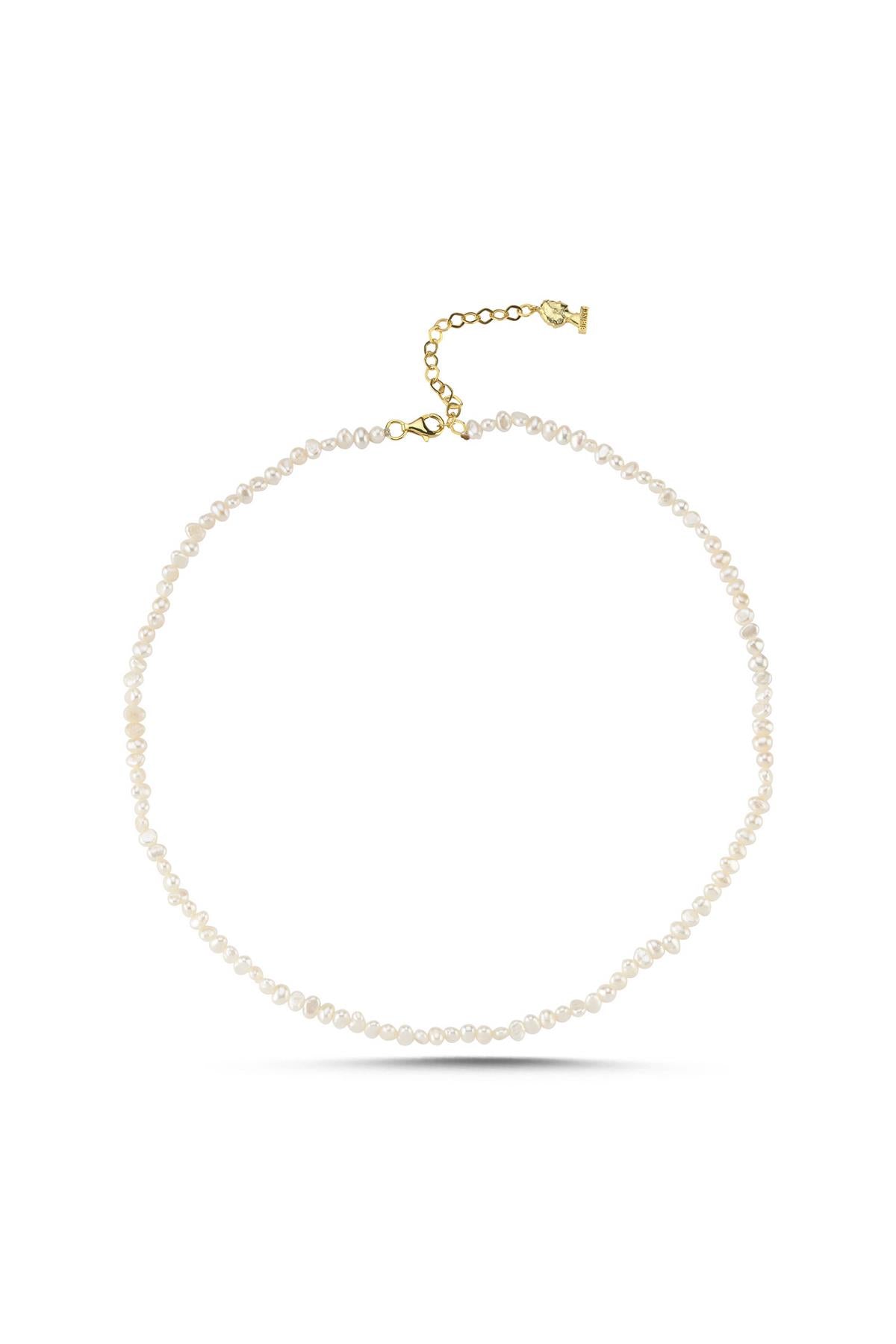 Zarif Barok Doğal İnci Kolye