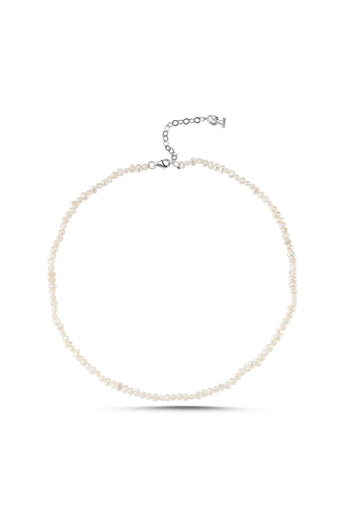 Zarif Barok Doğal İnci Kolye