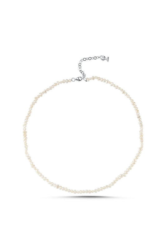 Zarif Barok Doğal İnci Kolye