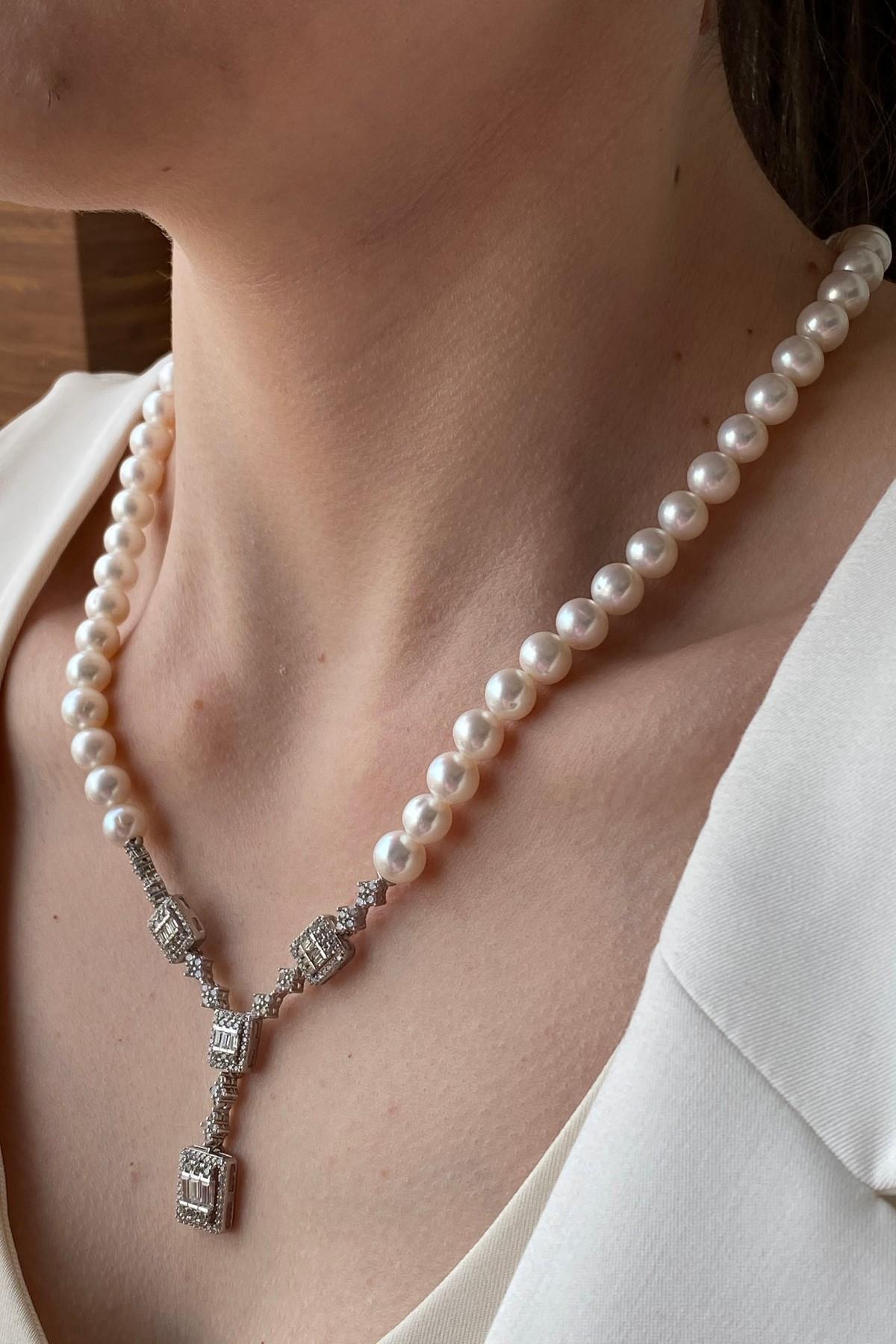 Baget Doğal İncili Kolye