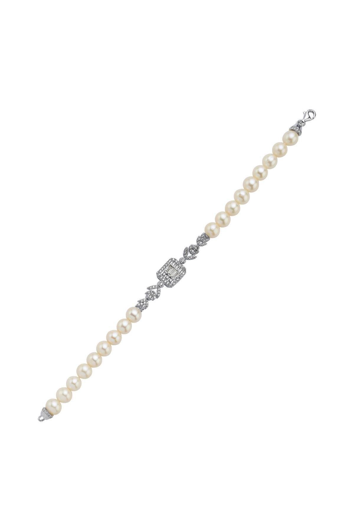 Baget Kesim Doğal İnci Bileklik