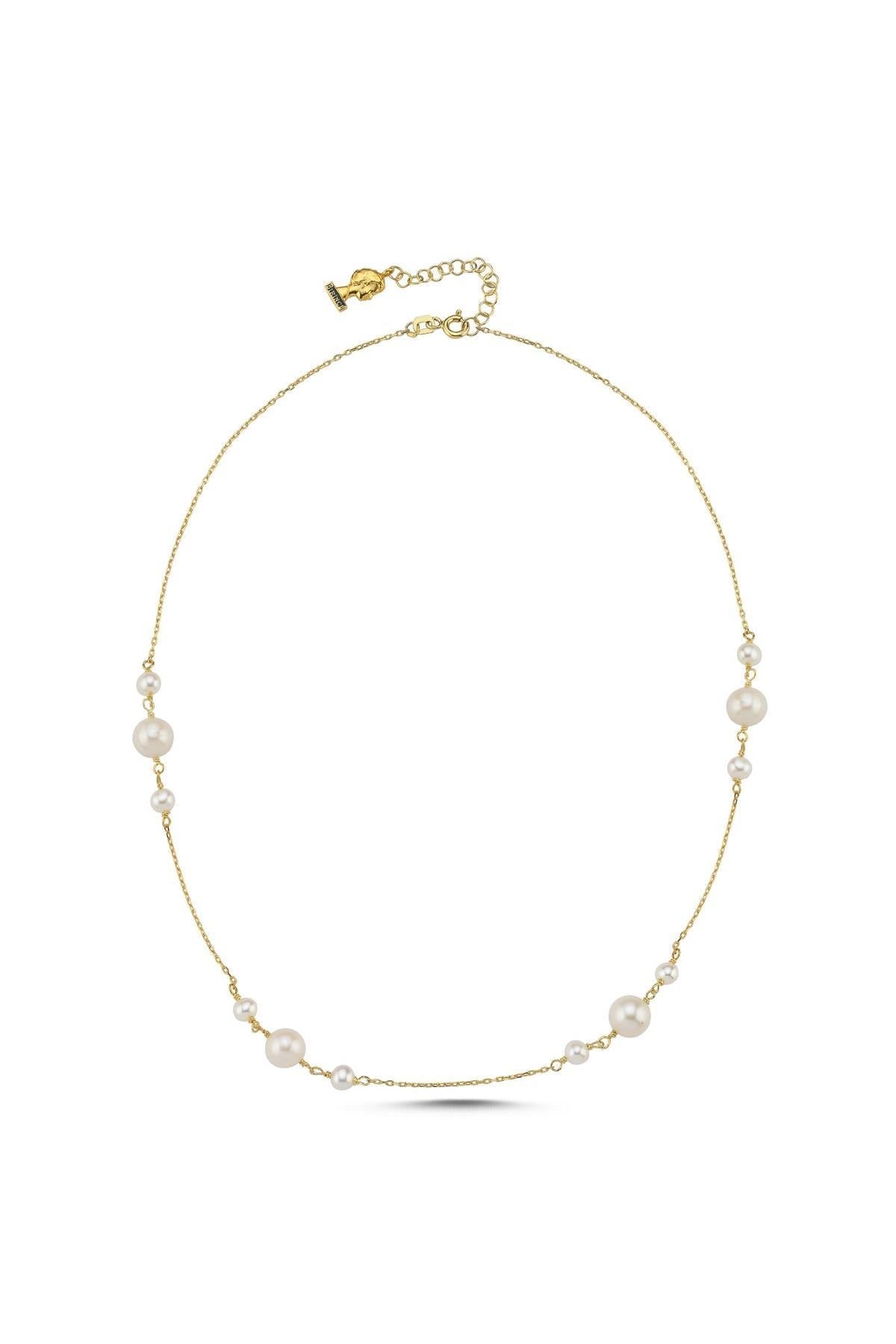 Doğal İnci Zincir Kolye