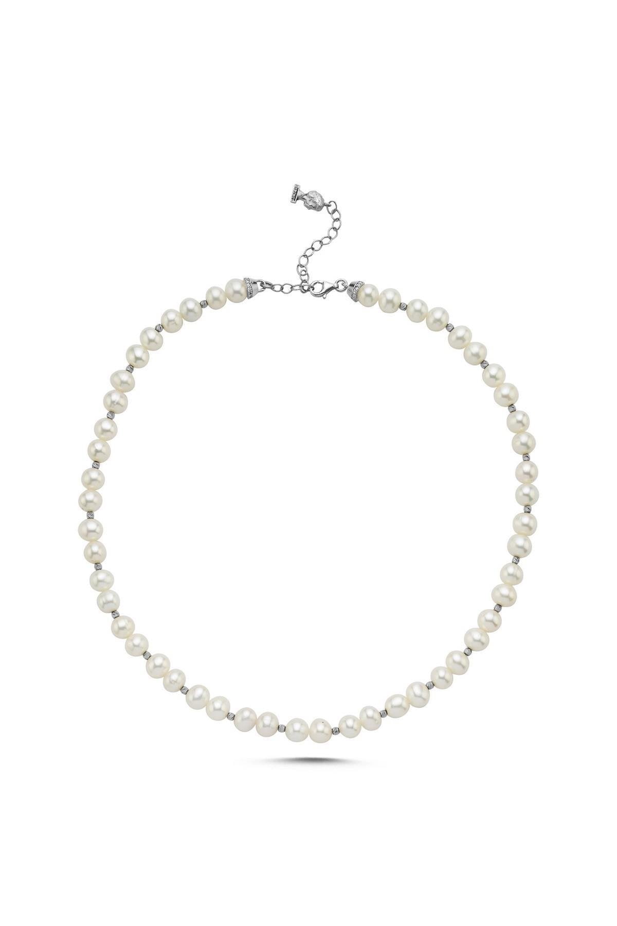 Dorika Toplu Doğal İnci Kolye