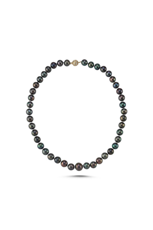 Zirkon Taşlı Doğal Kültür İncisi Kolye