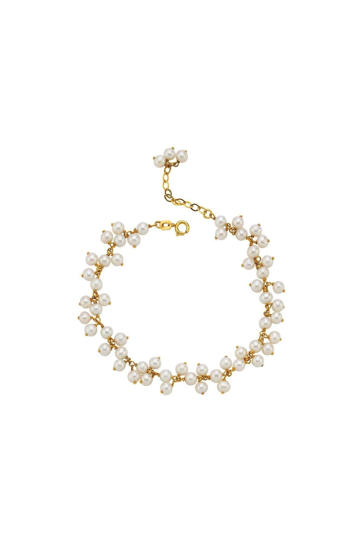 Sallantılı Doğal İnci Bileklik