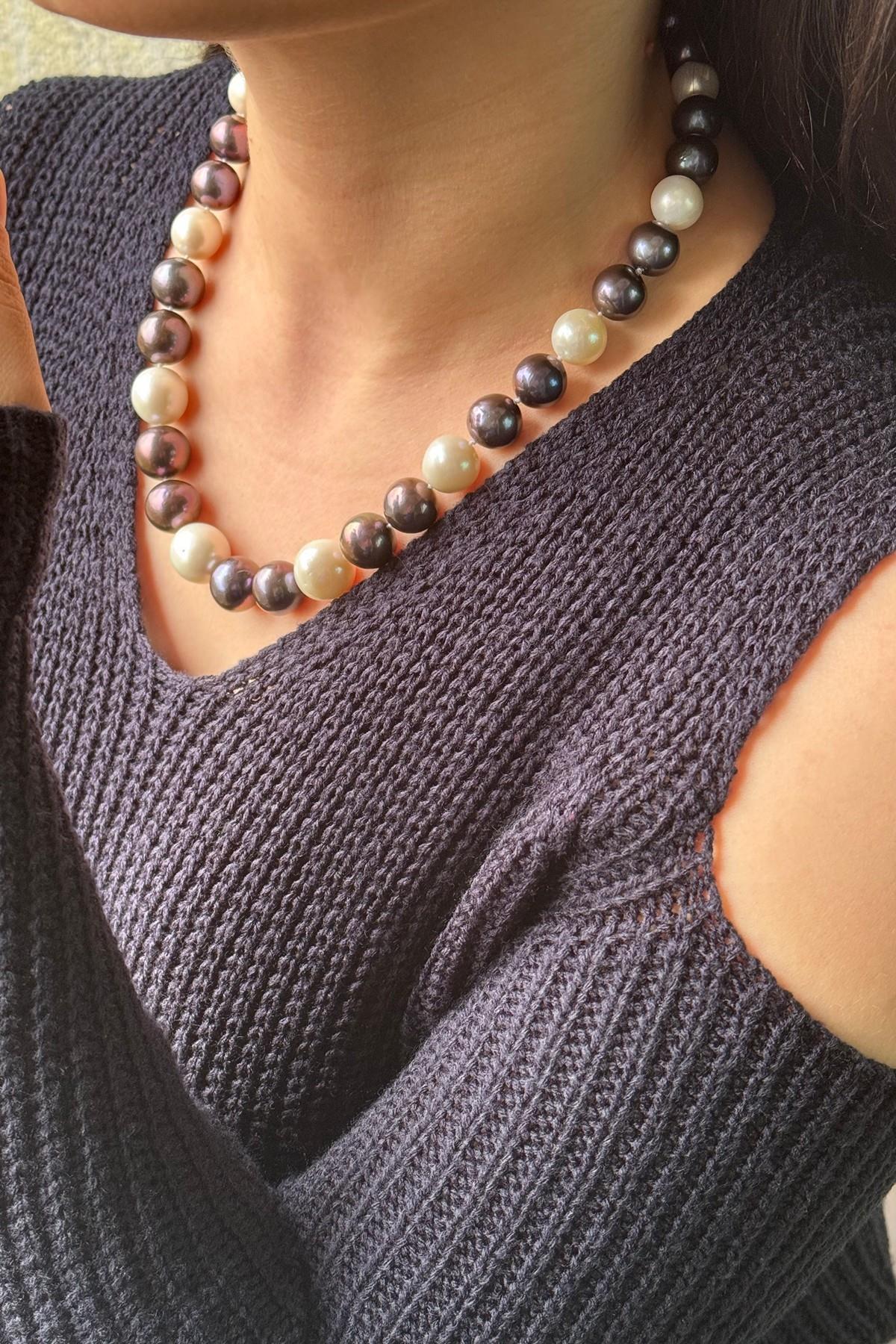 Süzme Doğal İnci Kolye