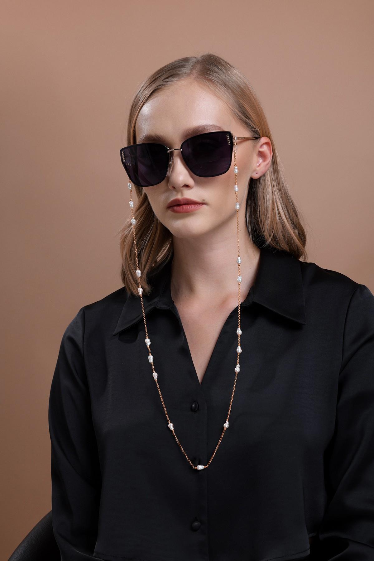 Doğal Barok İnci Gözlük İpi