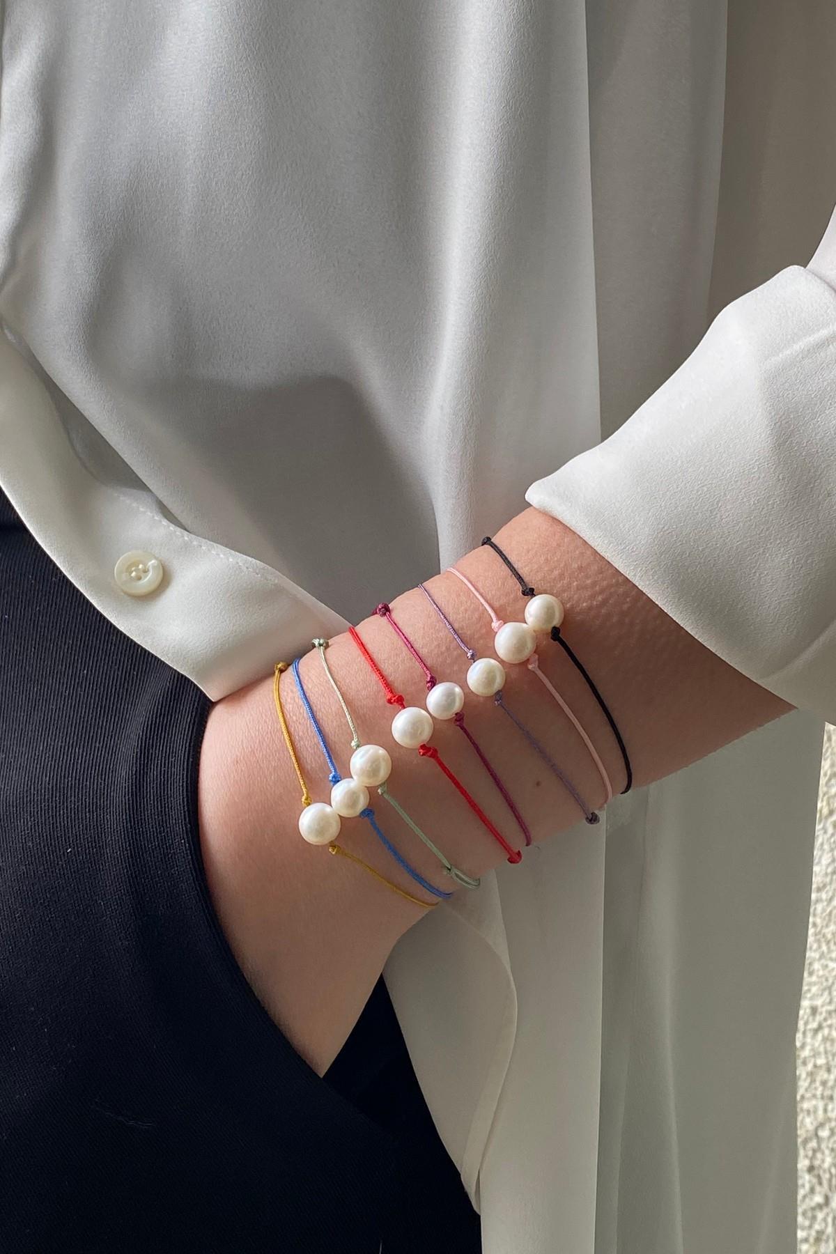 Gerçek İncili Şans Bilekliği