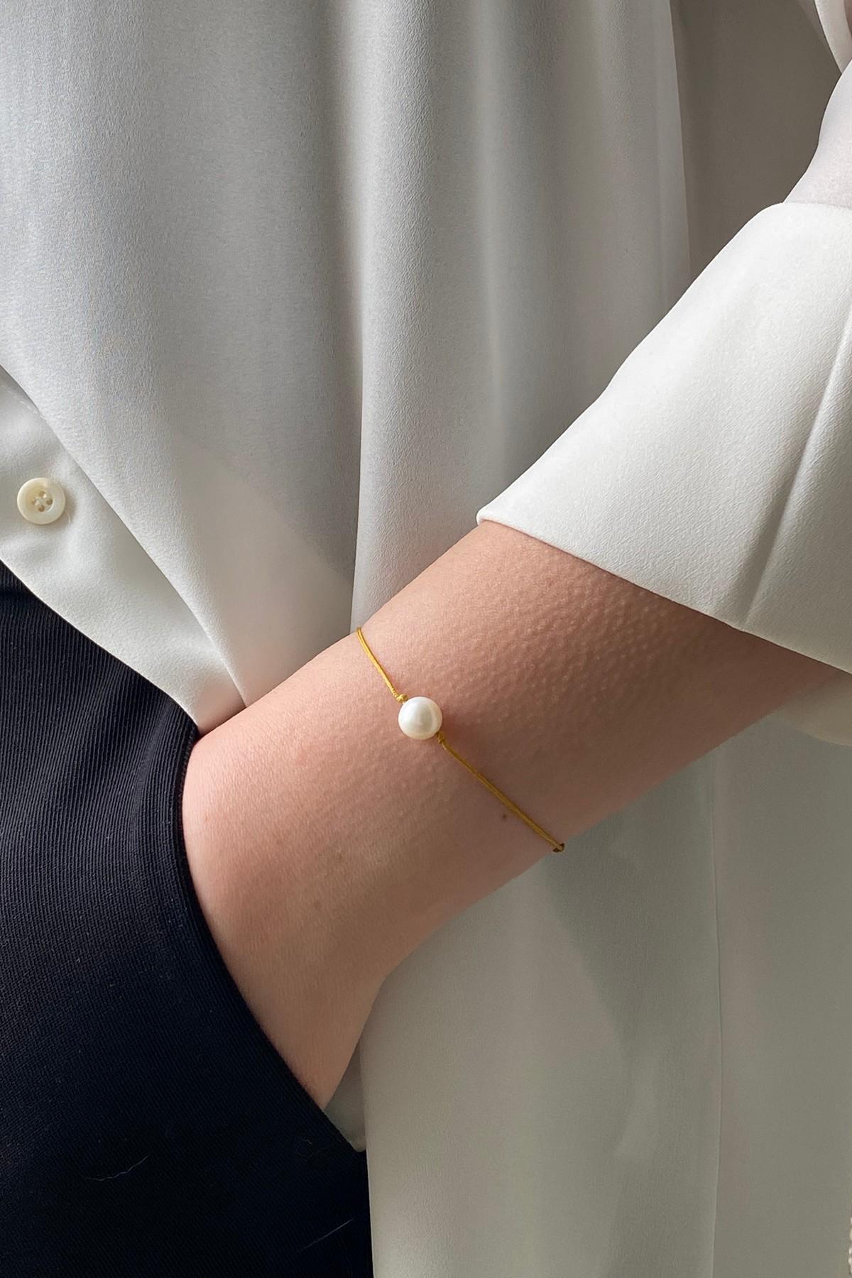 Gerçek İncili Şans Bilekliği