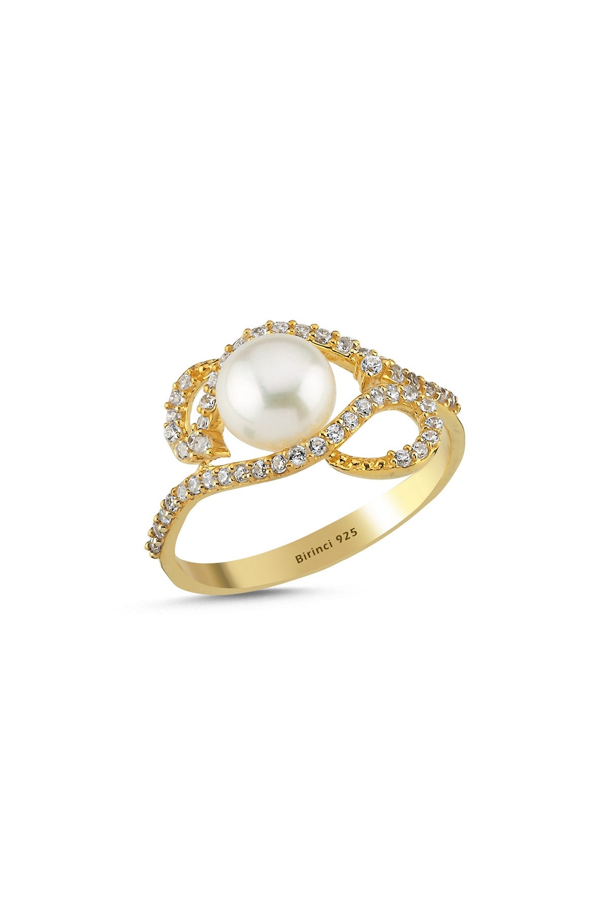 Sonsuz Ezgi Doğal İnci Yüzük