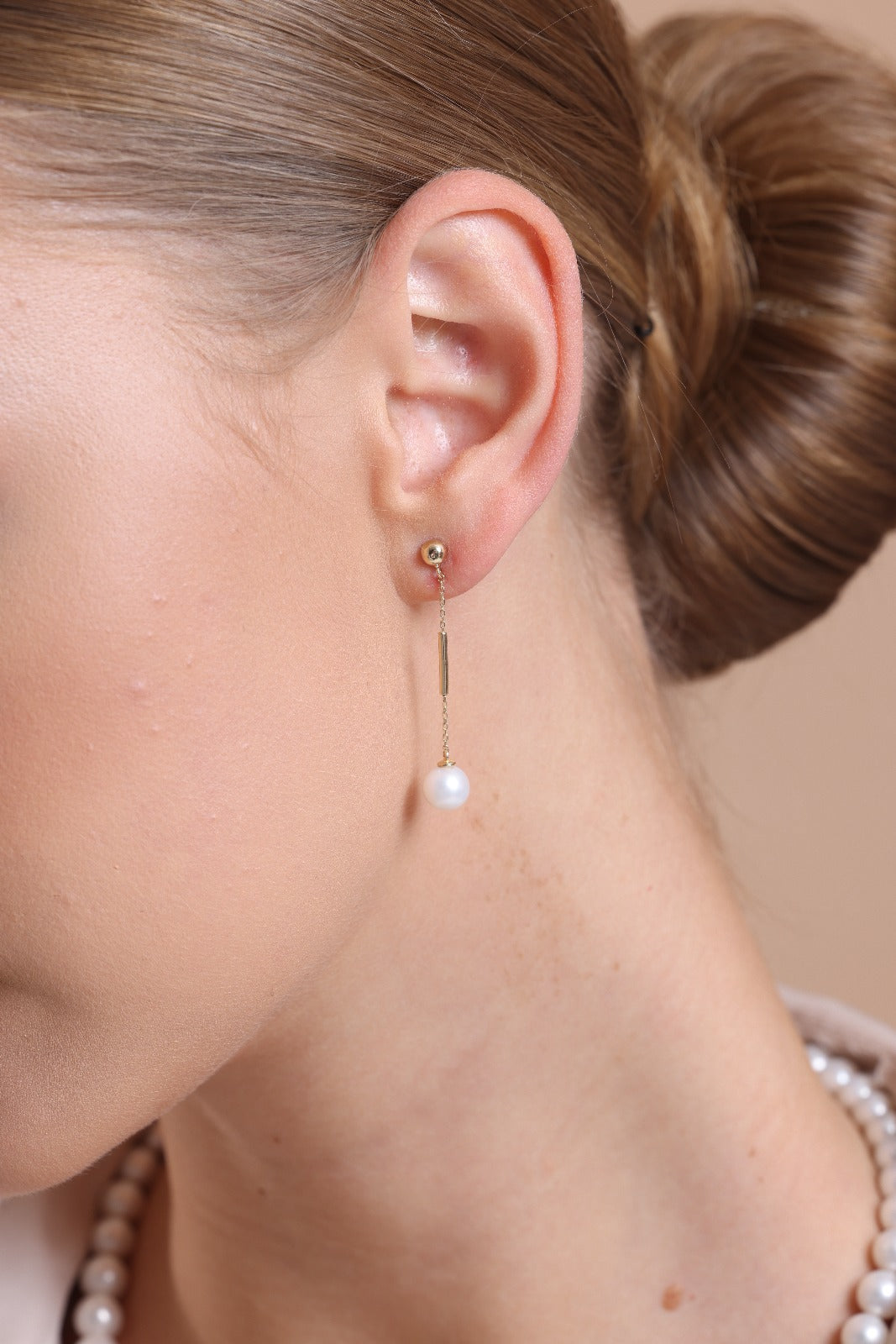 Tatlı Su Doğal İnci Küpe