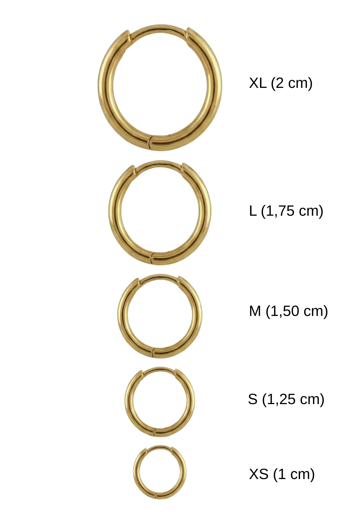 14 Ayar Altın Düz Halka Küpe