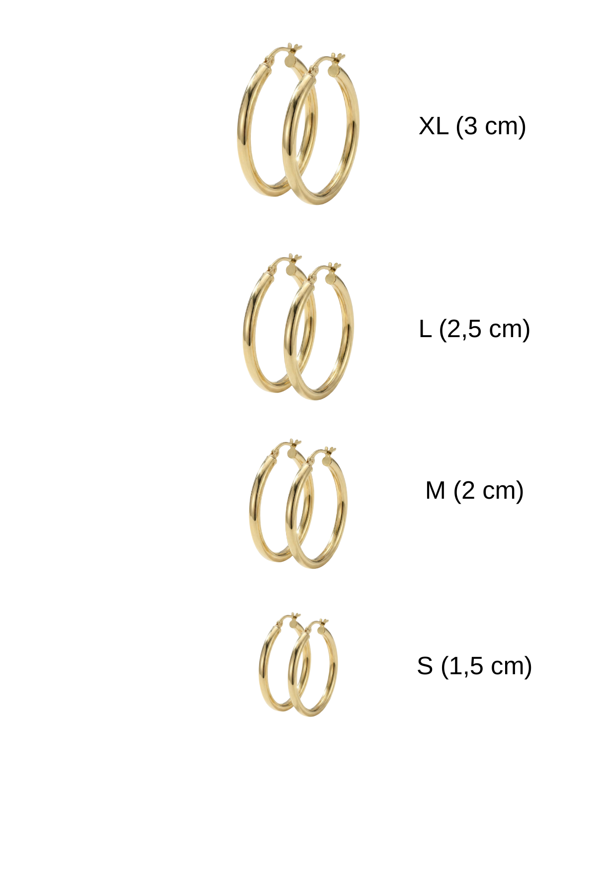 14 Ayar Altın Halka Küpe