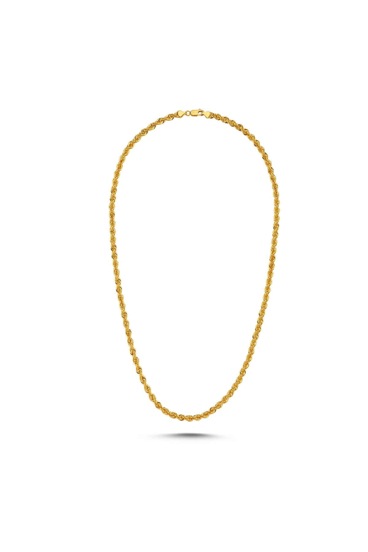 14 Ayar Altın Halat Zincir Kolye